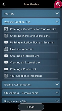 Ако имате въпрос, изберете червената икона в долния ляв ъгъл.